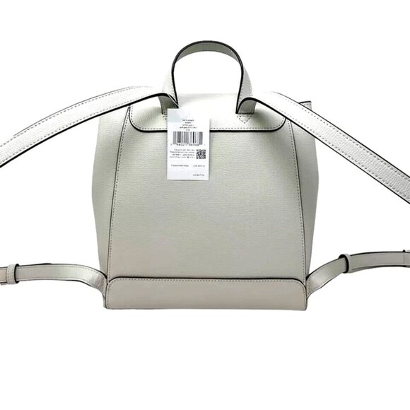 S Kate Spade Kristi Medium Flap Backpack Quill Grey Leather KA695 NWT $379 main image 8